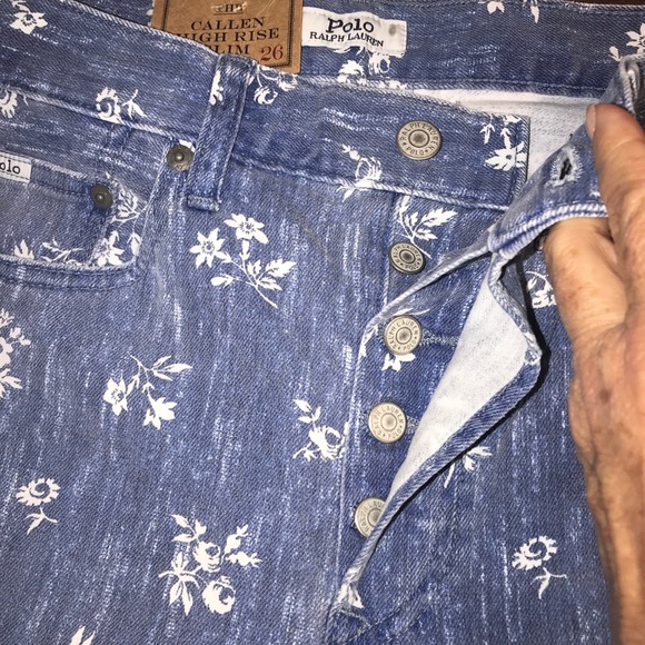 Polo Ralph Lauren Women’s The Callen High Rise Slim Jeans Pants Size 26 - Picture 6 of 11